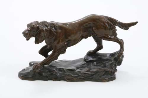 Bronzen jachthond, 19e eeuw