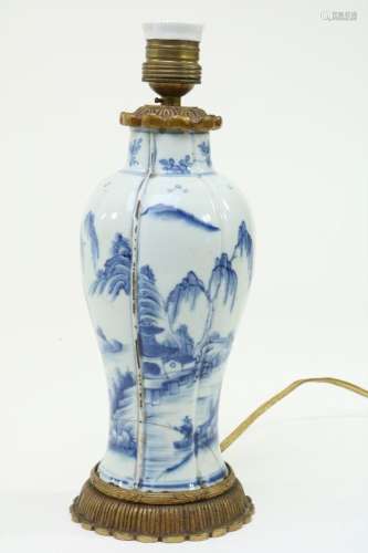 Lampvoet 18e eeuwse Chinese vaas