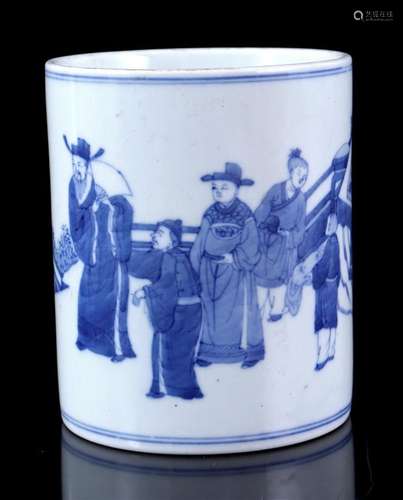 Porcelain brush pot