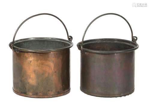 2 antique copper akers