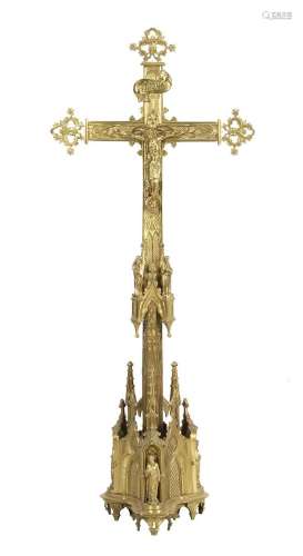 Brass column cross