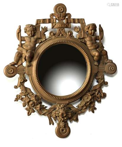 Cast iron Victorian mirror