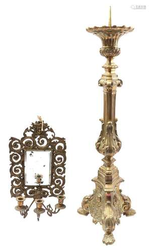 Candlestick and mirror