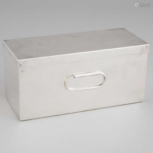 English Silver Rectangular Box, Asprey & Co., London, 19...