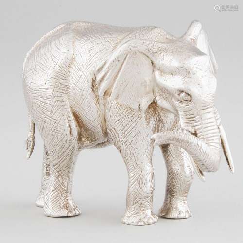 English Silver Model of an Elephant, Asprey & Co., Londo...