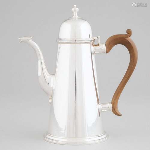 English Silver Coffee Pot, London, 1961, height 9.8 in — 25