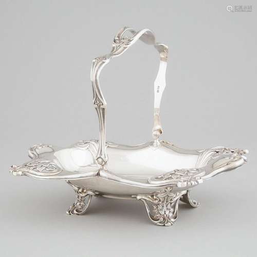 Edwardian Silver Oblong Cake Basket, Joseph Rodgers & So...