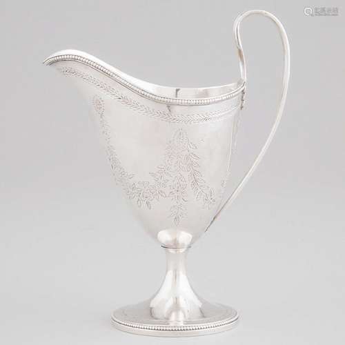 George III Irish Silver Cream Jug, Joseph Jackson, Dublin,