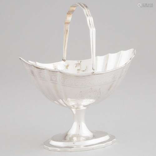 George III Irish Silver Sugar Basket, Joseph Jackson, Dubli