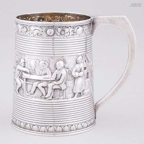 George III Silver Repoussé Mug, Peter & William Bateman,...