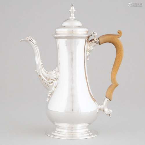 George III Silver Coffee Pot, Thomas Whipham & Charles W...