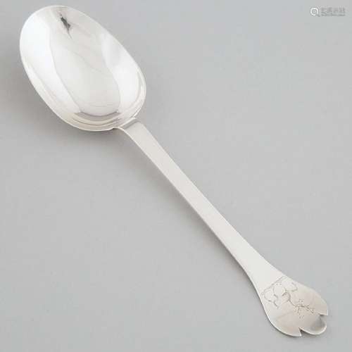 William & Mary Silver Trefid Spoon, London, c.1690, leng...