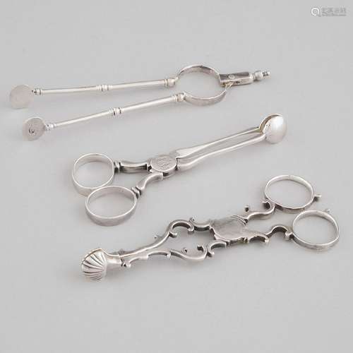 George III Silver Sugar Tongs, John Langlands II, Newcastle