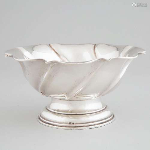 Austro-Hungarian Silver Footed Bowl, Prague, 20th century,