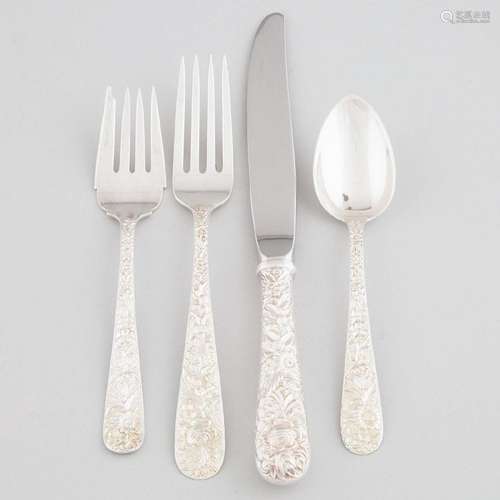 American Silver ‘Repoussé’ Pattern Flatware, Samuel Kirk &am...