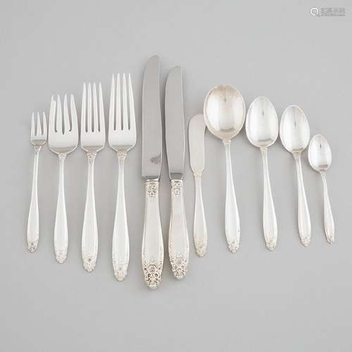 American Silver 'Prelude' Pattern Flatware Service, Interna