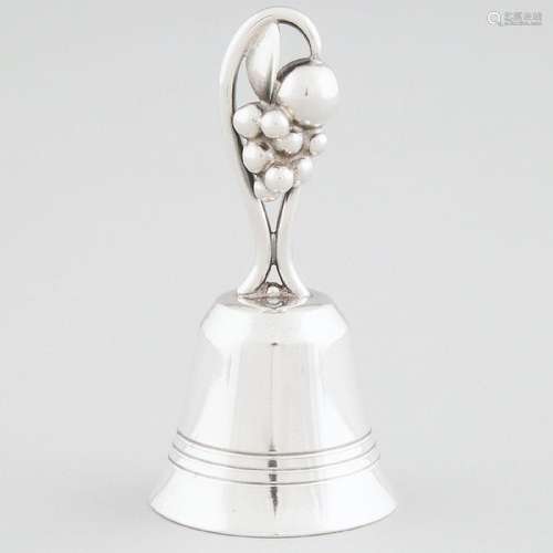 Canadian Silver Small Table Bell, Carl Poul Petersen, Montr