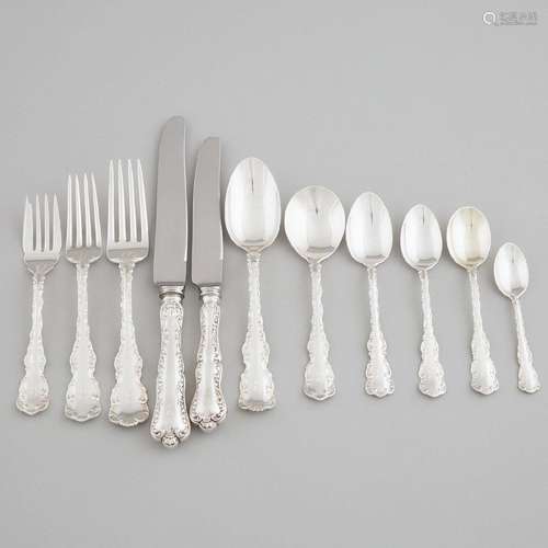 Canadian Silver 'Louis XV' Pattern Flatware Service, Henry