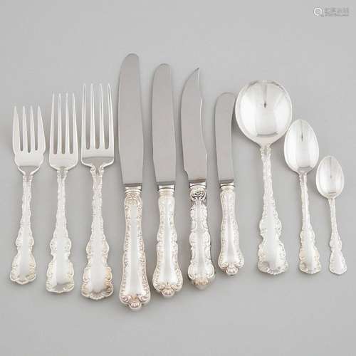 Canadian Silver 'Louis XV' Pattern Flatware Service, Henry