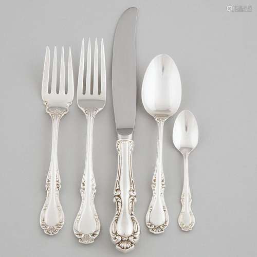 Canadian Silver ‘Cello’ Pattern Flatware, Northumbria, 20th