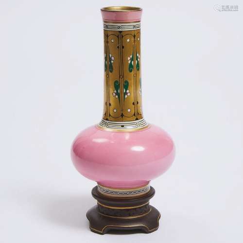 Minton 'Cloisonné' Vase, Christopher Dresser, c.1865, heigh