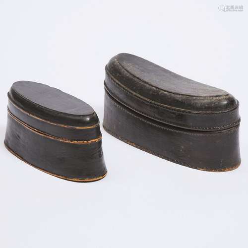 Two Gentleman's Accessory Boxes, 18th/early 19th century, l