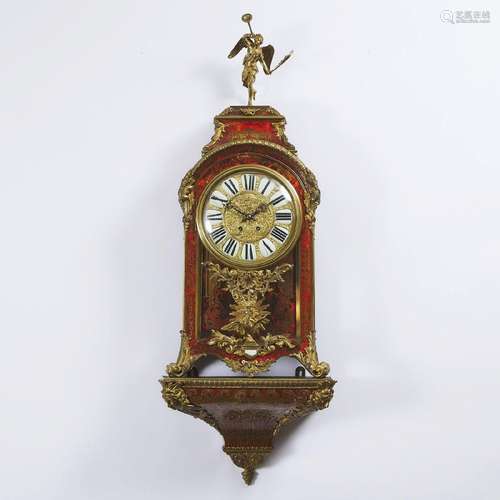 French Ormolu Mounted Boullework Bracket Clock with Bracket