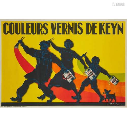 Belgian School, signed Yooluiji, COULEURS VERNIS DE KEYN, 3