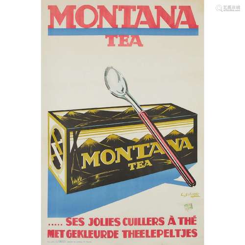 Lode Sebregts (Belgian, 1906-2002), MONTANA TEA, 43.25 x 28