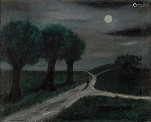 Gertrude Abercrombie (American, 1909-1977) Visit at Midnight...