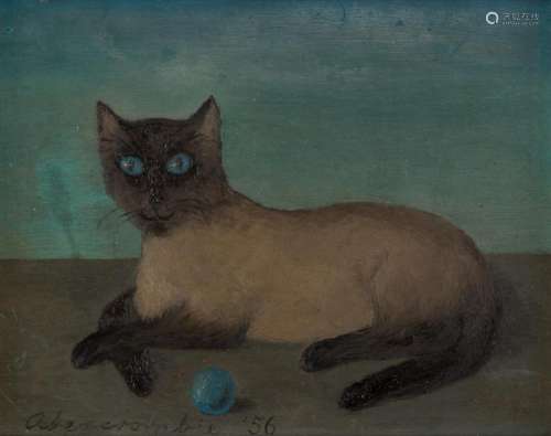 Gertrude Abercrombie (American, 1909-1977) Siamese Cat, 1956