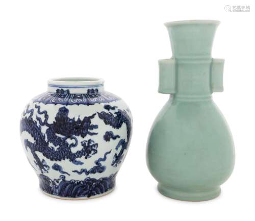 Two Chinese Porcelain Vessels