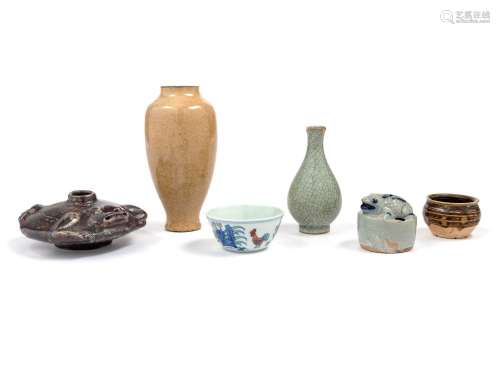 Six Chinese Ceramic Vessels