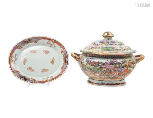 A Chinese Export Famille Rose Tureen and Undertray 18TH-19TH...