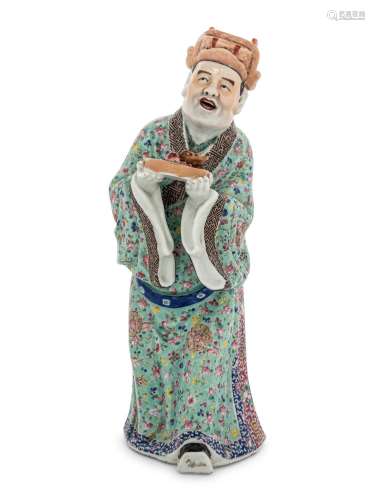 A Chinese Famille Rose Porcelain Figure of a Male EARLY 20TH...