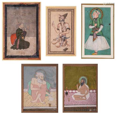 Five Persian Miniature Paintings