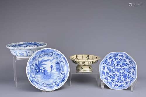 A GROUP OF CHINESE / JAPANESE CERAMIC ITEMS. To include a Ch...