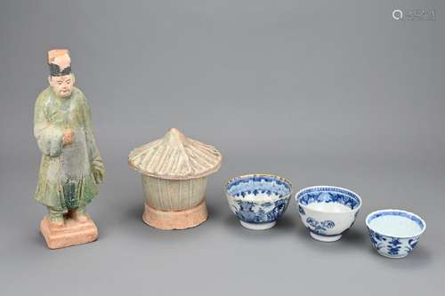 A GROUP OF CHINESE CERAMIC ITEMS, SONG DYNASTY AND LATER. To...