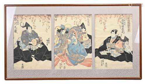 UTAGAWA KUNISADA (1786-1865) 'ACTORS' Also known as Utagawa ...