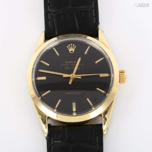 ROLEX - a gold plated stainless steel Air-King Oyster perpet...