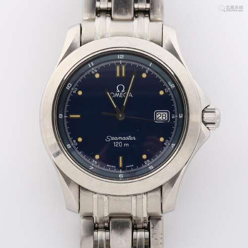 OMEGA - a stainless steel Seamaster 120M quartz bracelet wat...