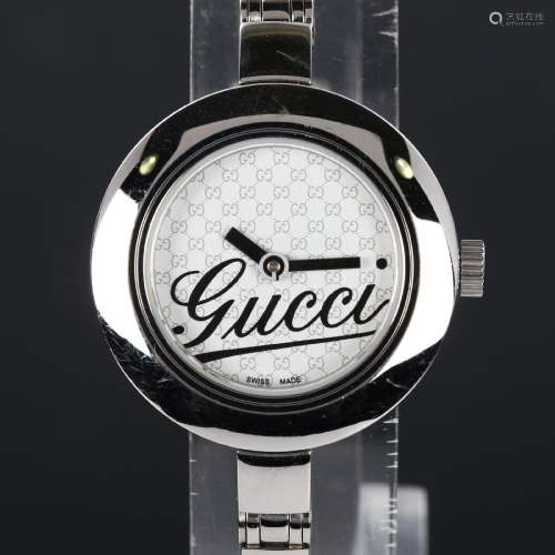 GUCCI - a lady`s stainless steel quartz bracelet watch, ref....