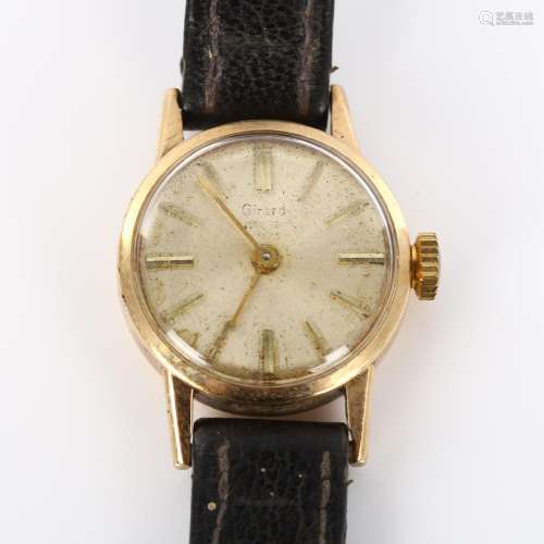 GIRARD PERREGAUX - a lady`s 9ct gold mechanical wristwatch, ...
