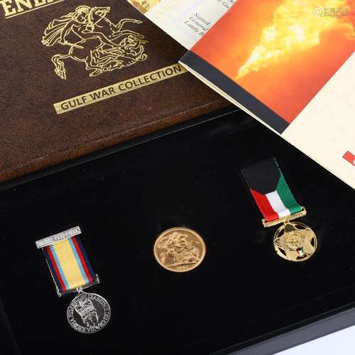 A Royal Mint Behind Enemy Lines Gulf War Collection, compris...