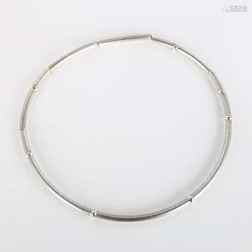 LAPPONIA - a Finnish sterling silver necklace, segmented for...
