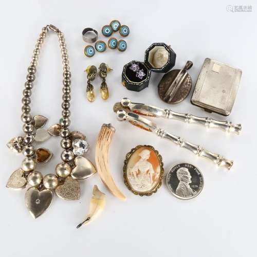 Various jewellery, including American International Silver T...