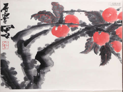 A Chinese Painting Signed Shi Lu