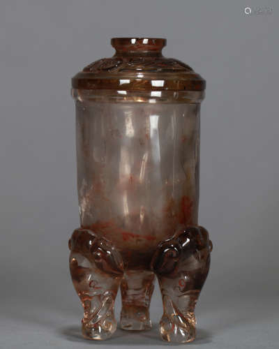 A Chinese Carved Rock Crystal Vessel