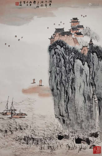 A Chinese Painting Signed Ya Ming