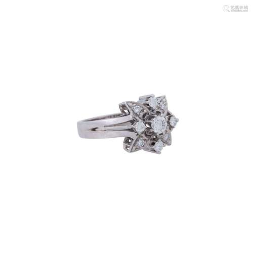 Ring mit Brillanten zus. ca. 0,6 ct,